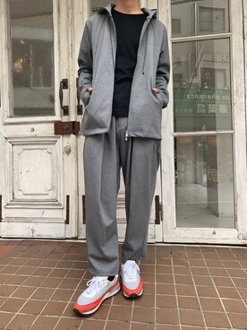 「OURET（オーレット）のアイテム（パンツ）」を使った、まことさん（メンズ・169cm）の夏コーディネート