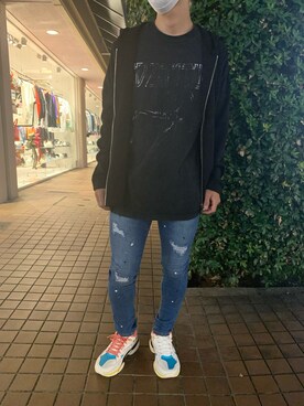 「OURET（オーレット）のアイテム（トップス）」を使った、まことさん（メンズ・169cm）の夏コーディネート