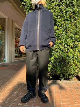 「WRAPINKNOT（ラッピンノット）のアイテム（パンツ）」を使った、まことさん（メンズ・169cm）の秋コーディネート