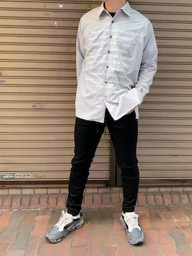 「OURET（オーレット）のアイテム（トップス）」を使った、まことさん（メンズ・169cm）の冬コーディネート