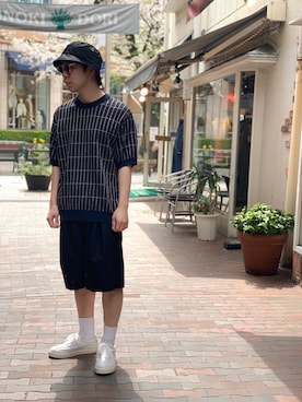 「Stepney Workers Club（ステファニーワーカーズクラブ）のアイテム」を使った、まことさん（メンズ・169cm）の春コーディネート