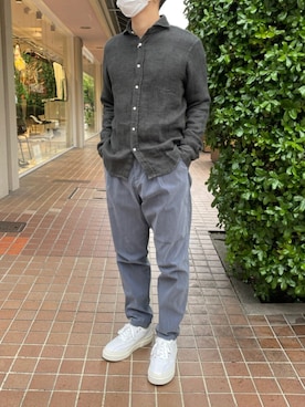 「SCROLLのアイテム」を使った、まことさん（メンズ・169cm）の春コーディネート