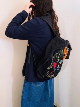 「glanta（グレンタ）のアイテム」を使った、akihsoy ediさん（レディース・155cm）の春コーディネート