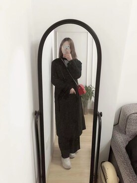 「H&M（エイチ・アンド・エム）のアイテム（アンダーウェア）」を使った、黑珍珠niceさん（レディース・160cm）の冬コーディネート