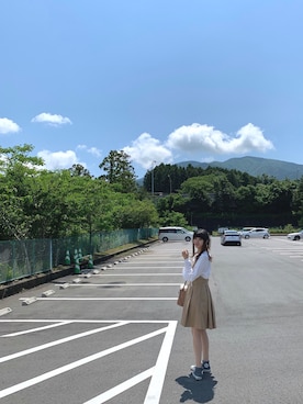 「DANTON（ダントン）のアイテム（ワンピース/ドレス）」を使った、keiko濛濛さん（レディース・173cm）の夏コーディネート