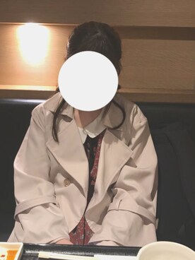 「AS KNOW AS PINKY（アズノゥアズピンキー）のアイテム（トレンチコート）」を使った、ちゅんさん（レディース・156cm）の夏コーディネート