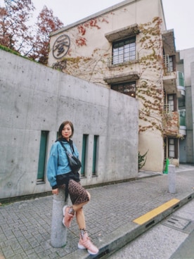 「autumn look」｜「アイテム（スウェット）」を使った、jacqueline_贾爷さん（レディース・156cm）の秋コーディネート
