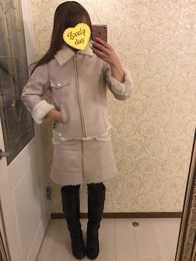 「スナイデル」｜「アイテム（その他アウター）」を使った、Reinaさん（レディース・157cm）の春コーディネート