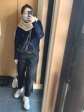 「SCYE BASICS（サイベーシックス）のアイテム」を使った、chikoさん（レディース・160cm）の冬コーディネート