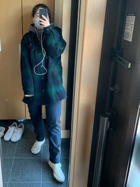 「CHAPS（チャップス）のアイテム」を使った、chikoさん（レディース・160cm）の冬コーディネート