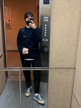 「SCYE BASICS（サイベーシックス）のアイテム」を使った、chikoさん（レディース・160cm）の春コーディネート