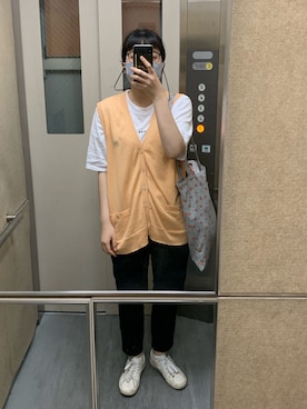 「PAPAS（パパス）のアイテム」を使った、chikoさん（レディース・160cm）の夏コーディネート