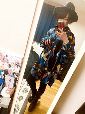 「個性的 古着」｜sheさん（レディース・149cm）の冬コーディネート