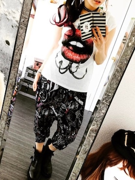 「ScoLar（スカラー）のアイテム（パンツ）」を使った、🍓mako🍓さん（レディース・161cm）の夏コーディネート