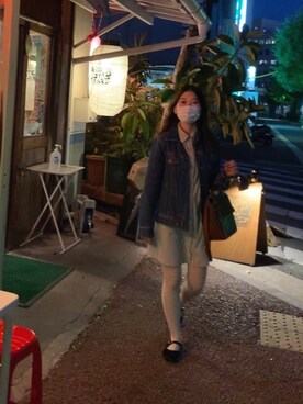 「白タイツ」｜リリィさん（レディース・147cm・20代）の秋コーディネート