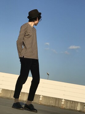 「RETRO GIRL（レトロガール）のアイテム（シューズ）」を使った、fukurouさん（メンズ・177cm）の秋コーディネート