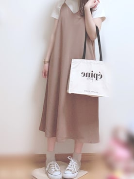 「レプシィム(LEPSIM)」｜「アイテム（腕時計）」を使った、ももさん。さん（レディース・162cm）の春コーディネート