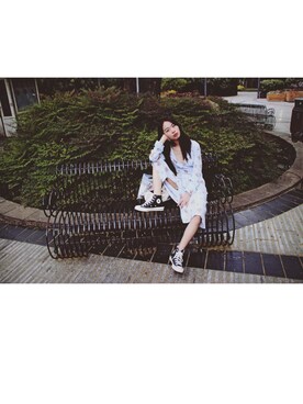 「公园」｜消绿さん（レディース・159cm）の夏コーディネート