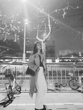 「NAIN（ナイン）のアイテム」を使った、消绿さん（レディース・159cm）の春コーディネート