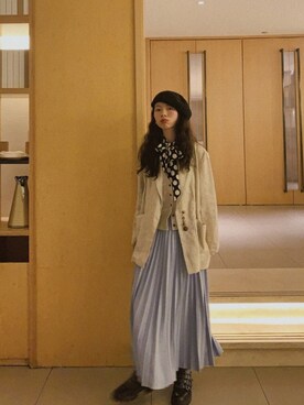 「blue」｜「アイテム（フォーマルスーツ/小物）」を使った、消绿さん（レディース・159cm）の春コーディネート