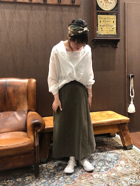 「FIL DE FER（フィルデフェール）のアイテム（タンクトップ）」を使った、tanaka.さん（レディース・159cm）の夏コーディネート