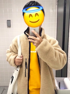 「Apple（-）のアイテム（その他）」を使った、ぐちをさん（メンズ・163cm）の冬コーディネート