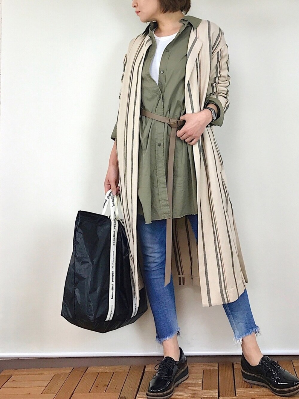 TODAYFUL（トゥデイフル）の「カットオフオーバーサイズシャツ