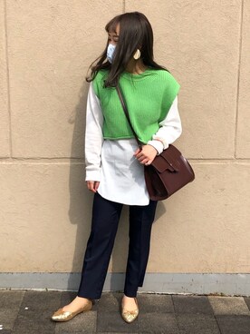 「STYLENANDA（スタイルナンダ）のアイテム（アクセサリー）」を使った、nanaさん（レディース・149cm）の春コーディネート
