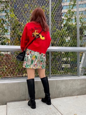 「STYLENANDA（スタイルナンダ）のアイテム（ブーツ）」を使った、nanaさん（レディース・149cm）の秋コーディネート