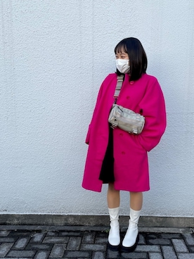 「STYLENANDA（スタイルナンダ）のアイテム（ブーツ）」を使った、nanaさん（レディース・149cm）の冬コーディネート