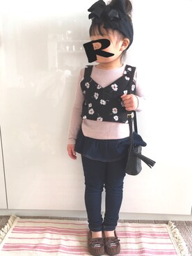 RiiiiijuuuunnnAさん（キッズ・100cm）の春コーディネート