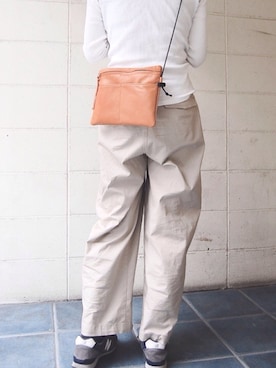 「アイテム（ショルダーバッグ、イエロー系）」を使った、TIDEWAYさん（レディース・155cm）の夏コーディネート