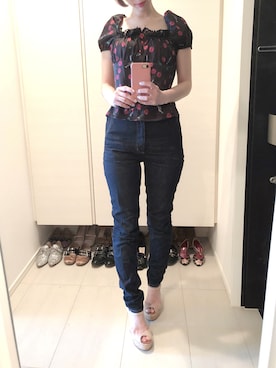 「RoseMarie seoir（ローズマリーソワール）のアイテム」を使った、ayumi watanabeさん（レディース・156cm）の春コーディネート