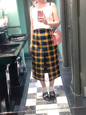 「TOPSHOP（トップショップ）のアイテム」を使った、ayumi watanabeさん（レディース・156cm）の夏コーディネート