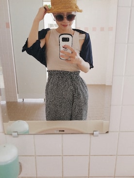「アイテム（ピアス（両耳用））」を使った、めにこさん（レディース・156cm・20代）の夏コーディネート