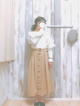 「H&M（エイチ・アンド・エム）のアイテム（腕時計）」を使った、hanaさん（レディース・163cm）の春コーディネート