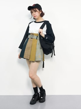 「chmpion 」｜ENAさん（レディース・162cm）の春コーディネート