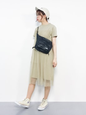 「FRAMeWORK（フレームワーク）のアイテム（帽子）」を使った、ENAさん（レディース・162cm）の春コーディネート