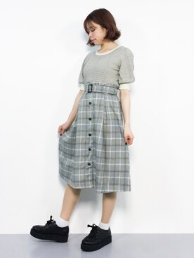 「INGIN」｜ENAさん（レディース・162cm）の春コーディネート