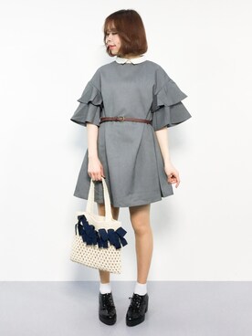 「Me%」｜「アイテム（ワンピース）」を使った、ENAさん（レディース・162cm）の春コーディネート