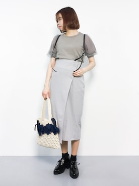「Me%」｜「アイテム（スカート）」を使った、ENAさん（レディース・162cm）の春コーディネート
