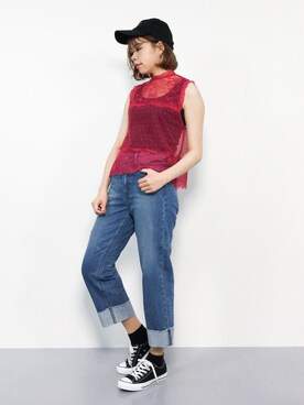 「AMERICAN HOLIC」｜ENAさん（レディース・162cm）の春コーディネート