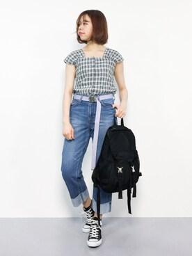 「AMERICAN HOLIC」｜ENAさん（レディース・162cm）の春コーディネート