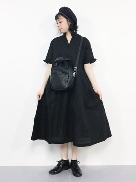 「zucca」｜「アイテム（シャツワンピース）」を使った、ENAさん（レディース・162cm）の夏コーディネート
