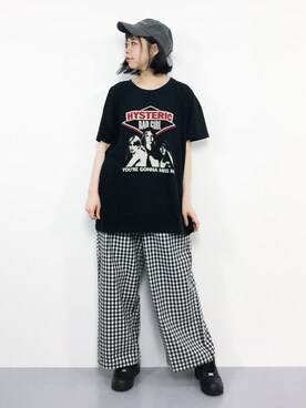 「MODE ROBE（モードローブ）のアイテム（キャップ）」を使った、ENAさん（レディース・162cm）の夏コーディネート