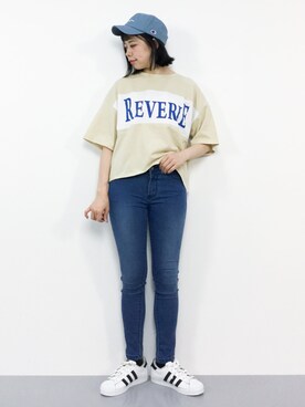 「Two Faces（トゥーフェイシーズ）のアイテム（パンツ）」を使った、ENAさん（レディース・162cm）の夏コーディネート