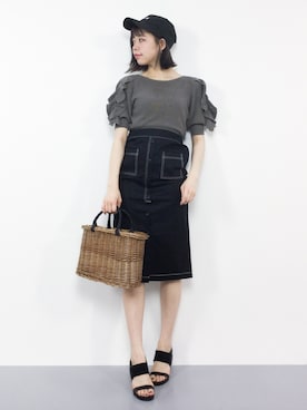 「TIMELESS COMFORT（タイムレスコンフォート）のアイテム」を使った、ENAさん（レディース・162cm）の夏コーディネート