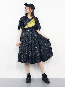 「PINE FORT（パインフォート）のアイテム」を使った、ENAさん（レディース・162cm）の夏コーディネート