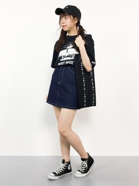 「ミッキー」｜ENAさん（レディース・162cm）の夏コーディネート