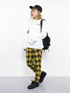 「MTV（エムティーヴィー）のアイテム」を使った、ENAさん（レディース・162cm）の夏コーディネート